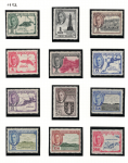 1952 British Virgin Islands - Stanley Gibbons # 136-47, MNH**