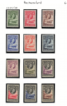 1955-58 Bechuanaland, Stanley Gibbons # 143-53, Serie di 12 valori, MNH**