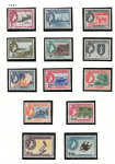 1953 British Virgin Islands - Stanley Gibbons # 149-61, MNH**