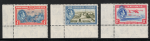 1938 Bahamas, Stanley Gibbons n. 158-60, Giorgio VI, MNH**