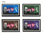 1966 Antartico Britannico, Stanley Gibbons # 16-19 Winston Churchill, MNH**