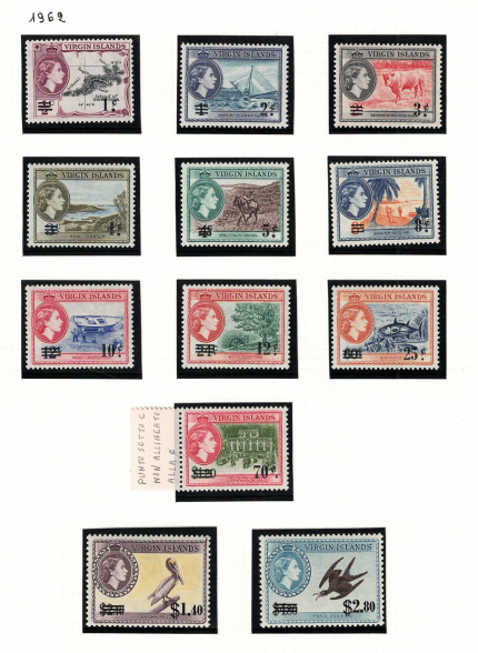 1962 British Virgin Islands - Stanley Gibbons # 162-73, MNH**