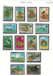 1971-72 Gilbert & Ellice Islands , Yvert # 168-82 , Serie di 15 valori, MNH**