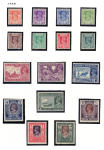 1938 Burma, Stanley Gibbons # 18b-33, MNH**