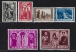 1939 Belgio, Catalogo Unificato # 513-18, 6 valori, Orval, MNH**
