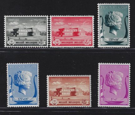 1940 Belgio, Pro Fondazione Musicale # 532-37 Catalogo Unificato, MNH**
