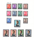 1962-73 Hong Kong, Elisabetta II, Stanley Gibbons # 196-210, serie di 15, MNH**