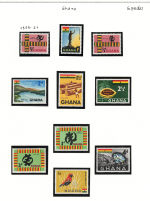 1959-61 Ghana, Stanley Gibbons # 213-27, Serie di 16 valori, MNH**