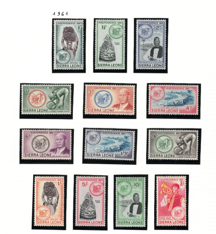 1961 Sierra Leone - Stanley Gibbons # 223-35, Elisabetta II e Vedute, MNH**