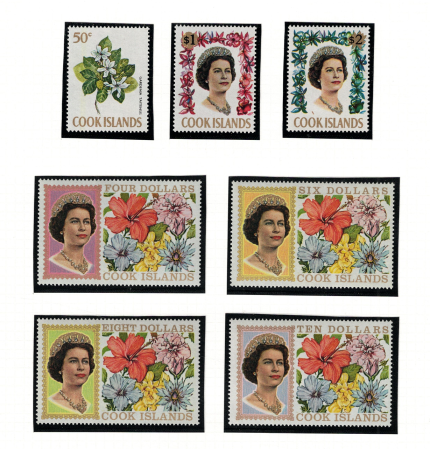 1967-71 Cook Islands, Stanley Gibbons # 227A-248A, 23 valori, MNH**