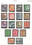 1956-58 Malta, Effigie Regina Elisabetta II, Stanley Gibbons # 266-82, MNH**