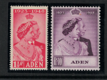 1949 ADEN, Stanley Gibbons # 30-31, Royal Silver Wedding, MNH**