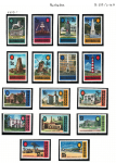 1970 Barbados, Yvert # 304-19, Edifici, MNH**