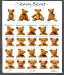 2002 Stati Uniti, Teddy Bears foglio di 20 valori, # 3758-61 - MNH**