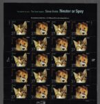 2002 Stati Uniti, Cani e Gatti foglio di 10 coppie, # 3775-76, MNH**