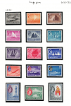 1955-59 Singapore, Stanley Gibbons # 38-52, Elisabetta II MNH**