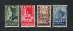 1934 Belgio, Expo Bruxelles, Catalogo Unificato # 386-89, MNH**