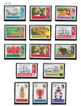 1976 Bahamas, Yvert # 386-99, Serie Ordinaria, 14 valori, MNH**