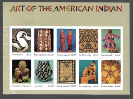 2004 Stati Uniti, Arte Indiani d'America 10 valori # 4002-09B, MNH**