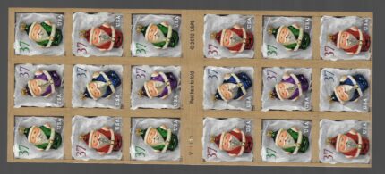 2004 Stati Uniti, Natale libretto di 18 valori, # 4037B-4040B - MNH**