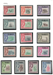 1964-65 Sabah, Stanley Gibbons # 408-23 Effige Elisabetta II, MNH**