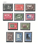 1957 PENANG, Stanley Gibbons # 44/54, serie di 11valori, MNH**