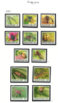 1985 Singapore, Yvert # 455-66, Insetti, MNH**