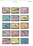 1982 Gibilterra, SG # 460-74, Aeroplani, 15 valori, MNH**
