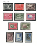 1960-62 Malacca, Stanley Gibbons # 50-60, serie di 11 valori, MNH**