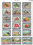 1978 Antigua, Yvert # 518-35, Ordinaria 18 valori, MNH**