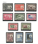 1960 PENANG, Stanley Gibbons # 55-65, serie di 11valori, MNH**
