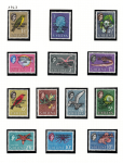 1963 Tristan da Cunha, Stanley Gibbons # 55-67, Elisabetta II, MNH**