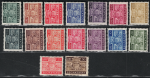 1945 San Marino, Segnatasse # 65-80, Stemmi 16 valori, MNH**
