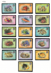 1984 Belize, Yvert # 658-73, Pesci, serie di 16 valori, MNH**