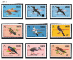 1987 Anguilla, Soprastampa Venti Anni di Progressi, Uccelli, # 681-97, MNH**