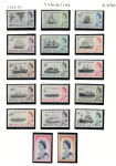 1965-67 Tristan da Cunha, Stanley Gibbons # 71-84b, Navi e Elisabetta II, MNH**