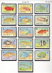 1990 Anguilla, Serie Ordinaria, Pesci, Yvert # 742-57, MNH**