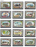 1970 Anguilla, Serie Ordinaria, Soggetti Diversi, SG # 84-98, MNH**