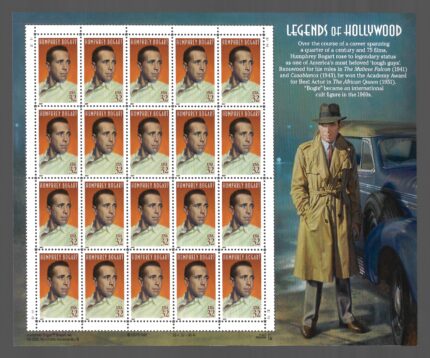 1997 Stati Uniti, Humphrey Bogart foglio di 20 valori, # 2994 - MNH**