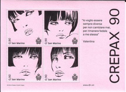 2023 San Marino, foglietto n.173,  Crepax 90 MNH**