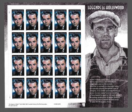 2005 Stati Uniti, Henry Fonda foglio di 20 valori, # 4088 - MNH**