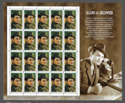 2000 Stati Uniti, Edward G. Robinson foglio di 20 valori, # 3512 - MNH**