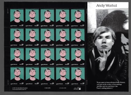 2002 Stati Uniti, Andy Wahrol foglio di 20 valori, # 3757 - MNH**
