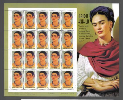 2001 Stati Uniti, Frida Kahlo foglio di 20 valori, # 3587 - MNH**