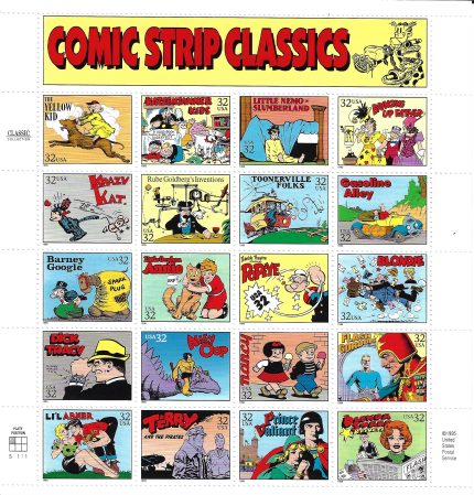 1995 Stati Uniti, n. 2766/2785 Centenario dei Fumetti  MNH**