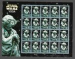 2007 Stati Uniti, Cinema, Star Wars, Yoda, foglio di 20 valori, # 4459 - MNH**