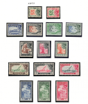 1957 ZANZIBAR - Sultan Kalif Bin Arub - Stanley Gibbons # 358-72, MNH**