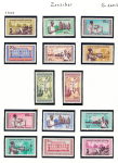 1966 ZANZIBAR, Repubblica, Stanley Gibbons # 460-73, MNH**
