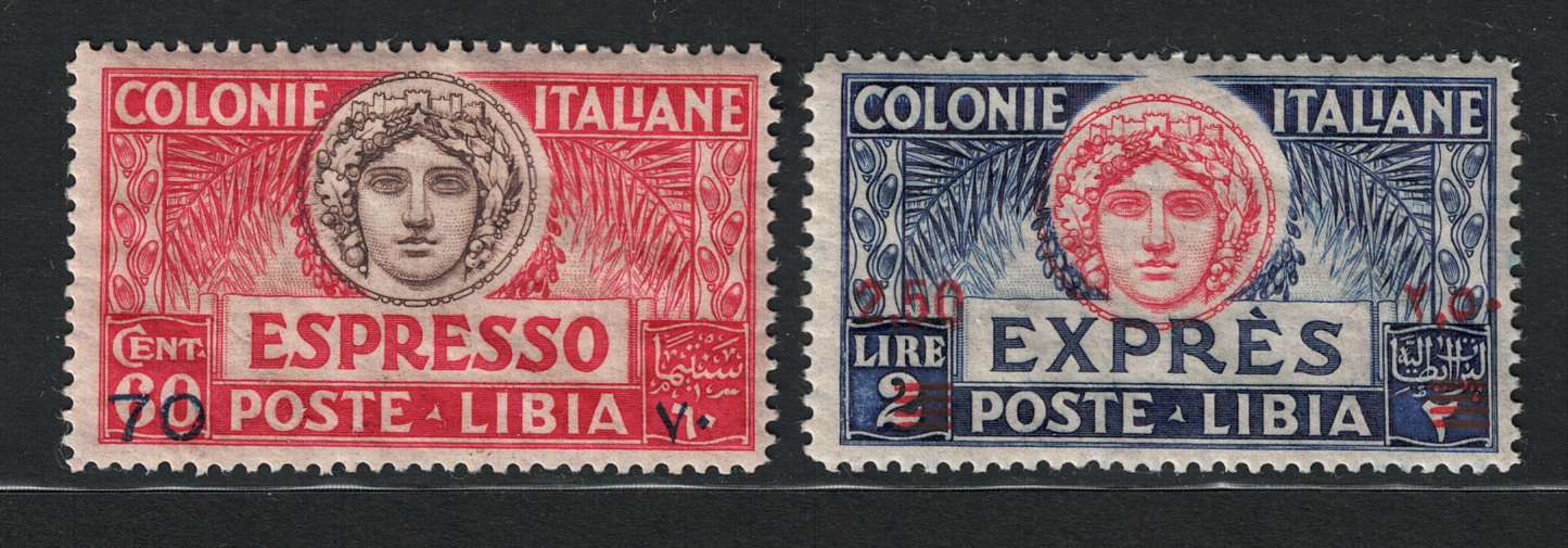 9-10 1926 Libia, Espressi # 9-10, MNH** Ottima Centratura - immagine 1