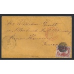 1879 Stati Uniti, n° 78 6 cent. bruno rosso su lettera per la Germania